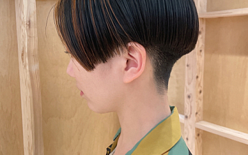 ・ハンサムショートにスライシングオレンジ